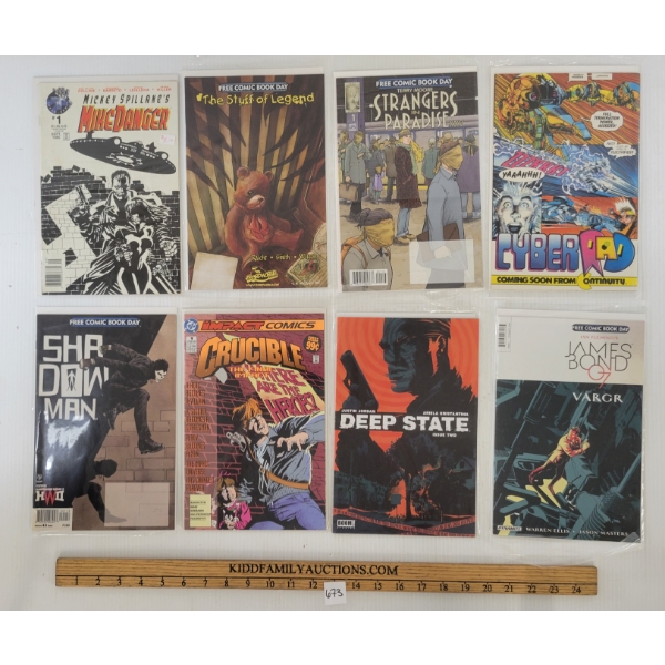 LOT OF 15 - MISC COMIC BOOKS - INCL STRANGERS IN PARADISE, SAMURAI JACK & DEADLY CLASS, ETC