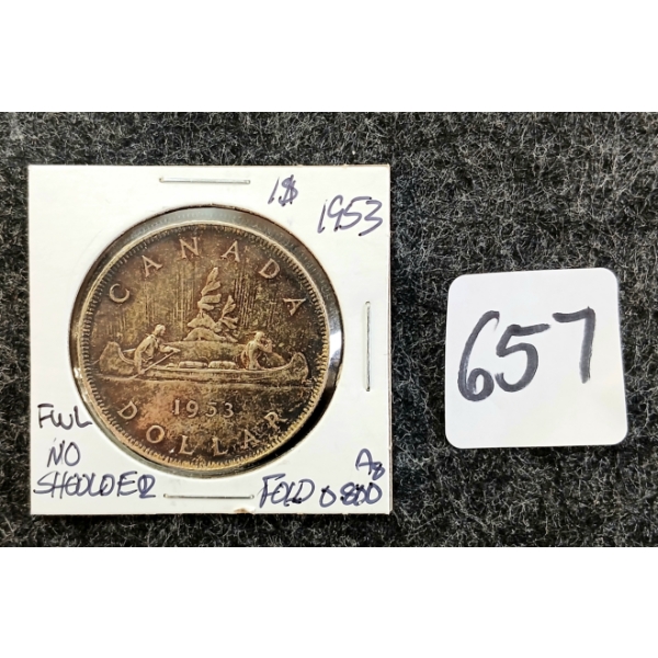 1953 CDN SILVER DOLLAR
