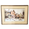 Image 1 : "SUNDAY DOWNTOWN" BY ROBERT JAMES CALLAGHAN (1931-2025) - FRAMED OIL ON CANVAS