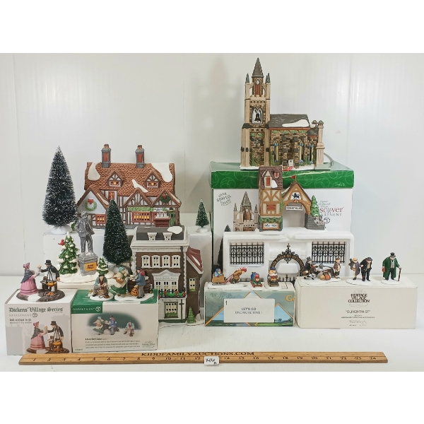 COLLECTION OF DEPARTMENT 56 "DICKENS VILLAGE" - INCL "SOMERSET VALLEY CHURCH" & "ASHBURY INN"