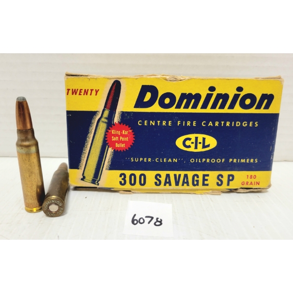 AMMO: 12X CIL .300 SAVAGE 180 GR SP