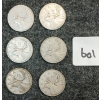 Image 1 : LOT OF 6- 1946 CDN 25 CENT COINS