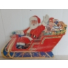 Image 2 : SANTA CLAUS ON SLEIGH - CARDBOARD SIGN