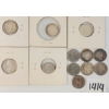 Image 2 : LOT OF 12 - 1947-1969 CDN 10 CENT SILVER COINS