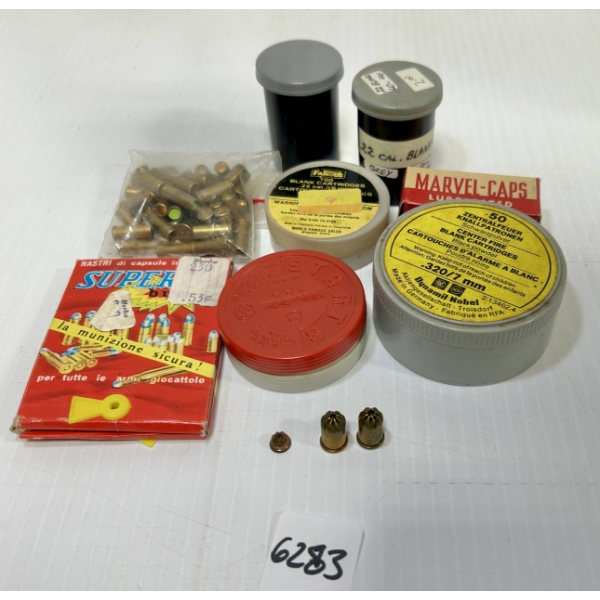 BLANKS: APPROX 200X MIXED BLANKS & CAPS