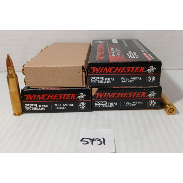 AMMO: 60X WINCHESTER SXZ .223 REM - 55GR - FMJ 