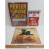 Image 1 : LOT OF 3 - SST SIGNS - INCL BEWARE & REMINGTON