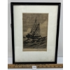 Image 1 : SHIP BY JOHN E. HARRIS - ETCHING PRINT