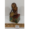 Image 1 : TIN LITHO MECH MONKEY W/ TRAY COIN BANK
