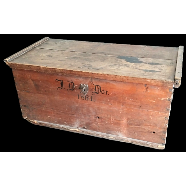 CHEST W/ KEY - J.D. DOR 1861