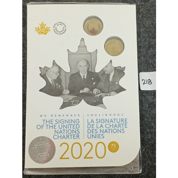 2020 RCM MINT SET - THE SIGNING OF THE UNITED NATIONS CHARTER