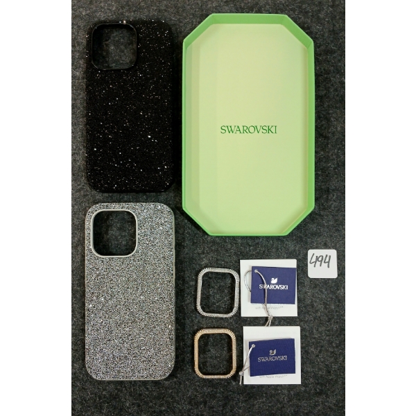 LOT OF 4 - SWAROVSKI IPHONE & APPLE WATCH CASES