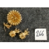 Image 3 : LOT OF 2 - SHERMAN RHINESTONE SUNFLOWER BROOCH & CLIP ON EARRINGS