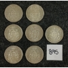 Image 1 : LOT OF 7 - 1965-1966 CDN SILVER 50 CENT PCS