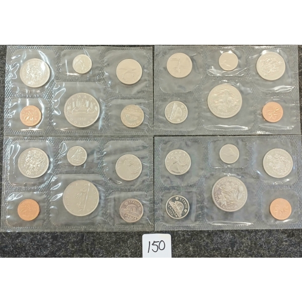LOT OF 4 - 1970 & 1982 RCM UNCIRCULATED SETS