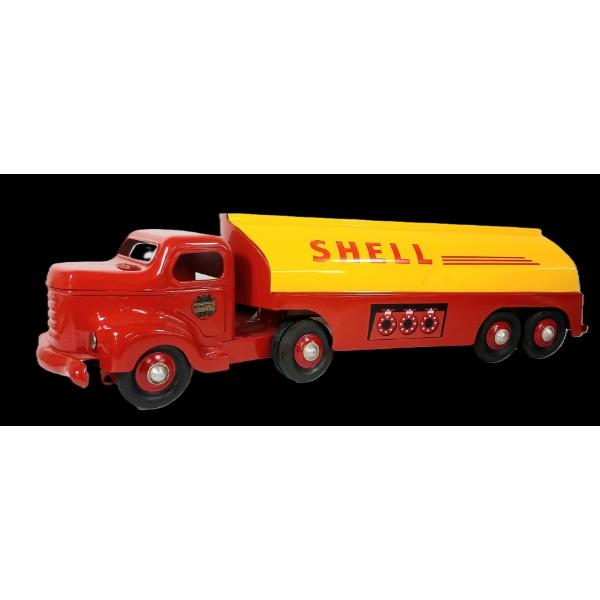 MINNITOYS SHELL OIL TANKER TRUCK & TRAILER