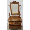 Image 2 : OAK DRESSER W/ HARP SWIVEL MIRROR