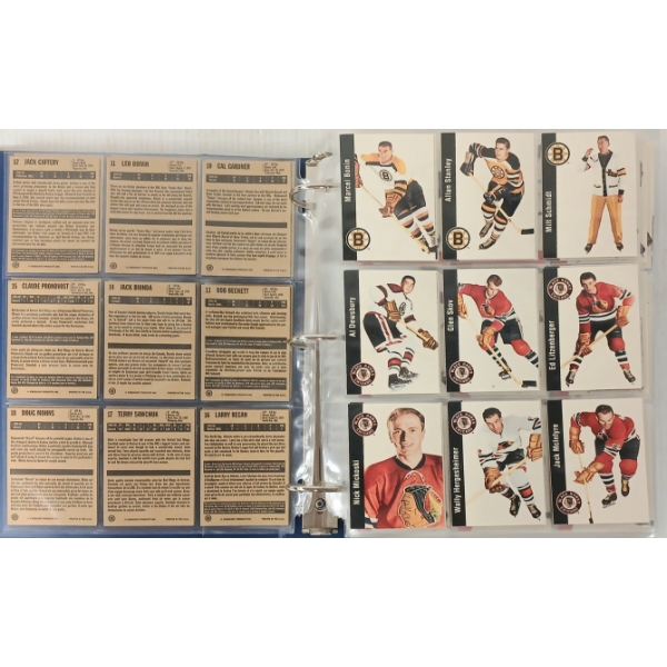 BINDER OF 1990'S NHL HOCKEY CARDS - OPC & PARKHURST