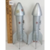 Image 2 : LOT OF 3 - 1957 ASTRO ROCKET METAL MECHANICAL COIN BANKS & TOY SPACE GUN W/ COMPASS