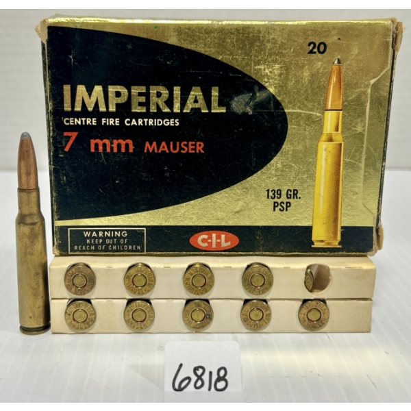 AMMO: 20X CIL 7 MM MAUSER - 139 GR SP