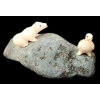 Image 1 : BIRD & BEAR CUB BY MAGGIE NAKOOLAK (PRS CDN ARTIST) - BONE & STONE