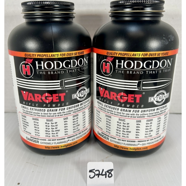 POWDER: 2 LBS HODGDON VARGET