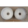 Image 2 : LOT OF 2 - PORCELAIN LAMP SHADES