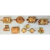 Image 4 : LOT OF 16 - COTTAGE / BURLING WARE PCS - MFG BY KEELE ST., PARAMOUNT POTTERY & PRICE BROS. 
