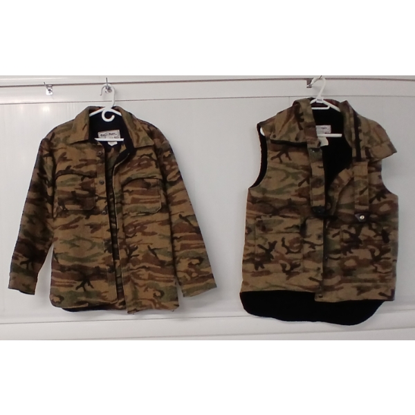 LOT OF 2 - KING OF THE MOUNTAIN WATERPROOF WOOL JACKET & VEST