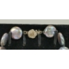 Image 2 : LOT OF 2 - SILVER & GREY PEARL NECKLACE W/ PAIR OF EARRINGS