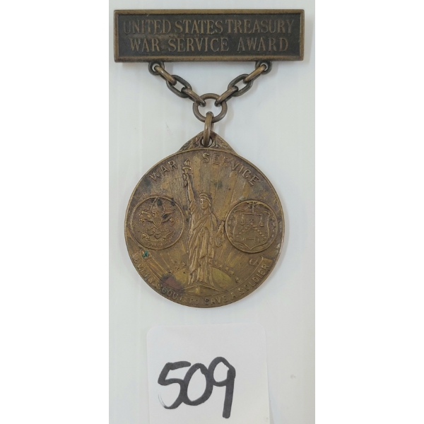 U.S. TREASURY WAR SERVICE AWARD