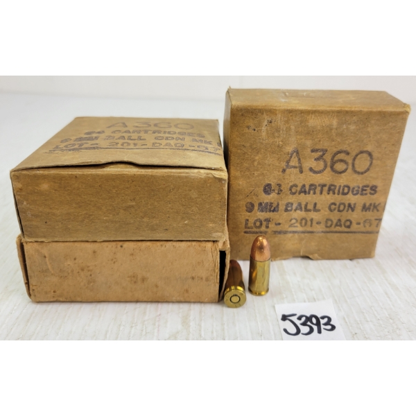 AMMO: 192X 9MM CDN MILITARY ISSUED