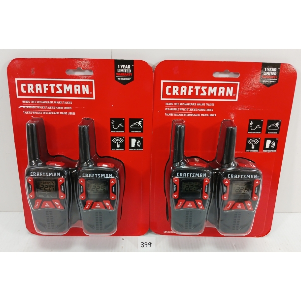 LOT OF 2 - CRAFTSMAN WALKIE TALKIES