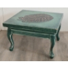 Image 1 : FOOT STOOL W/ HAND PAINTED TURTLE DESIGN