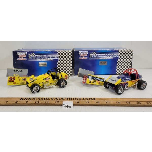 LOT OF 2 - ACTION PLATINUM SERIES SPRINT CARS - INCL DAVE BLANEY & JAC HAUDENSCHILD