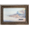 Image 1 : "CORNWALL" BY J.A. - FRAMED WATERCOLOUR ON PAPER