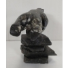 Image 5 : "BEAR ON INUKSHUK" BY CHARLIE OOKPIK - STONE