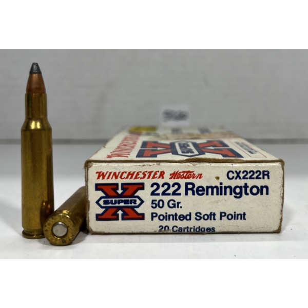 AMMO: 16X WINCHESTER .222 - 50 GR - PTD SP