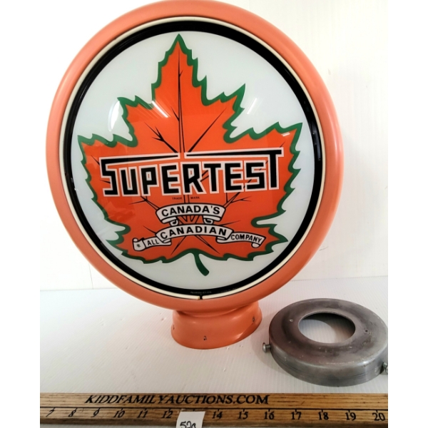 SUPERTEST GLASS GAS PUMP GLOBE