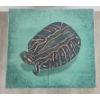 Image 2 : FOOT STOOL W/ HAND PAINTED TURTLE DESIGN