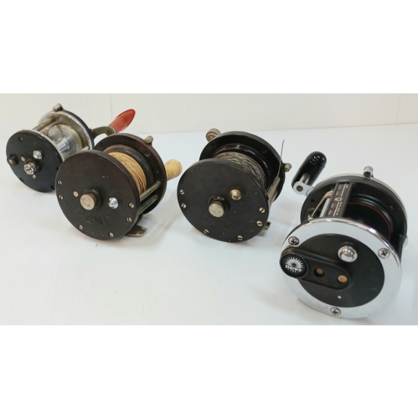 LOT OF 4 - DAIWAI, PEEN NO.85 & JAPANESE MFG FISHING REELS