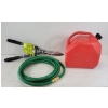 Image 1 : LOT OF 3 - 2GAL JERRY CAN - YARDWORKS HEDGE SHEARS - GARDEN HOSE