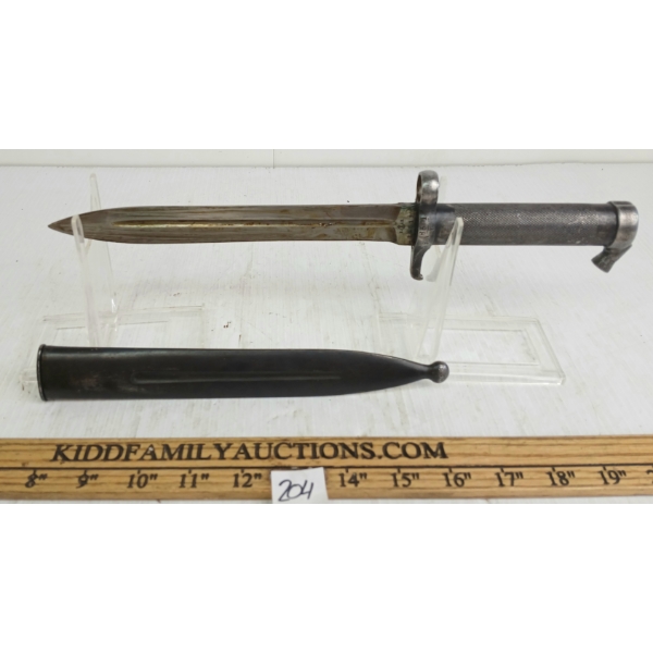 SWEDISH NO. 62 BAYONET W/ SCABBARD