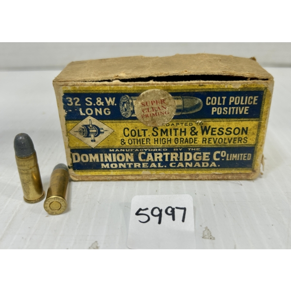 AMMO: APPROX. 45X DC.CO .32 S&W LONG