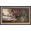Image 6 : PAIR OF PHEASANTS IN SUNSET - SIGNED - FRAMED OIL ON CANVAS