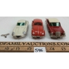 Image 3 : LOT OF 3 - SCHUCO DIECAST WIND UP MICRO RACERS - INCL JAGUAR "E" TYPE, VW & MERCEDES 220 S