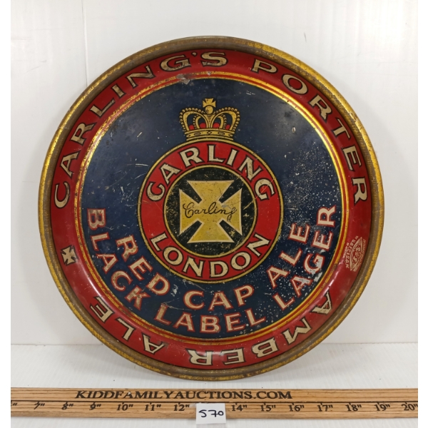 CARLING LONDON RED CAP ALE TRAY