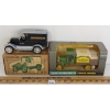 Image 1 : LOT OF 2 - ERTL DIECAST 1923 CHEVY & 1925 JOHN DEERE KENWORTH COIN BANKS