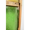 Image 4 : GREEN & YELLOW STAINED-GLASS WINDOW