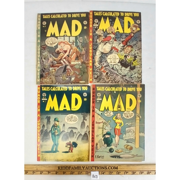LOT OF 4 - 10 CENT TALES CALCULATED TO DRIVE YOU MAD COMIC BOOKS